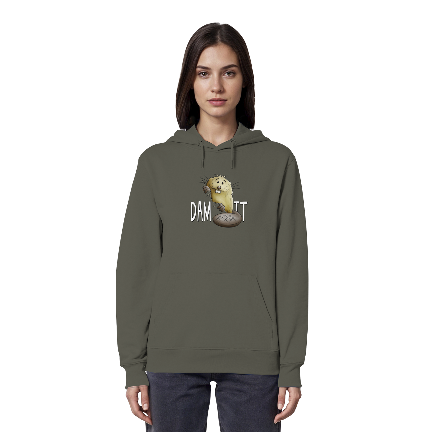 Dam It Verdammt Lustiger Biber - Organic Hoodie
