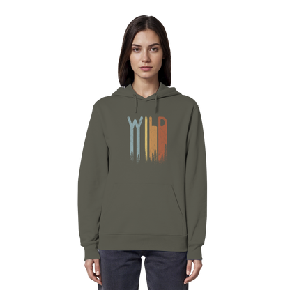 Wild Retro Schriftzug - Organic Hoodie