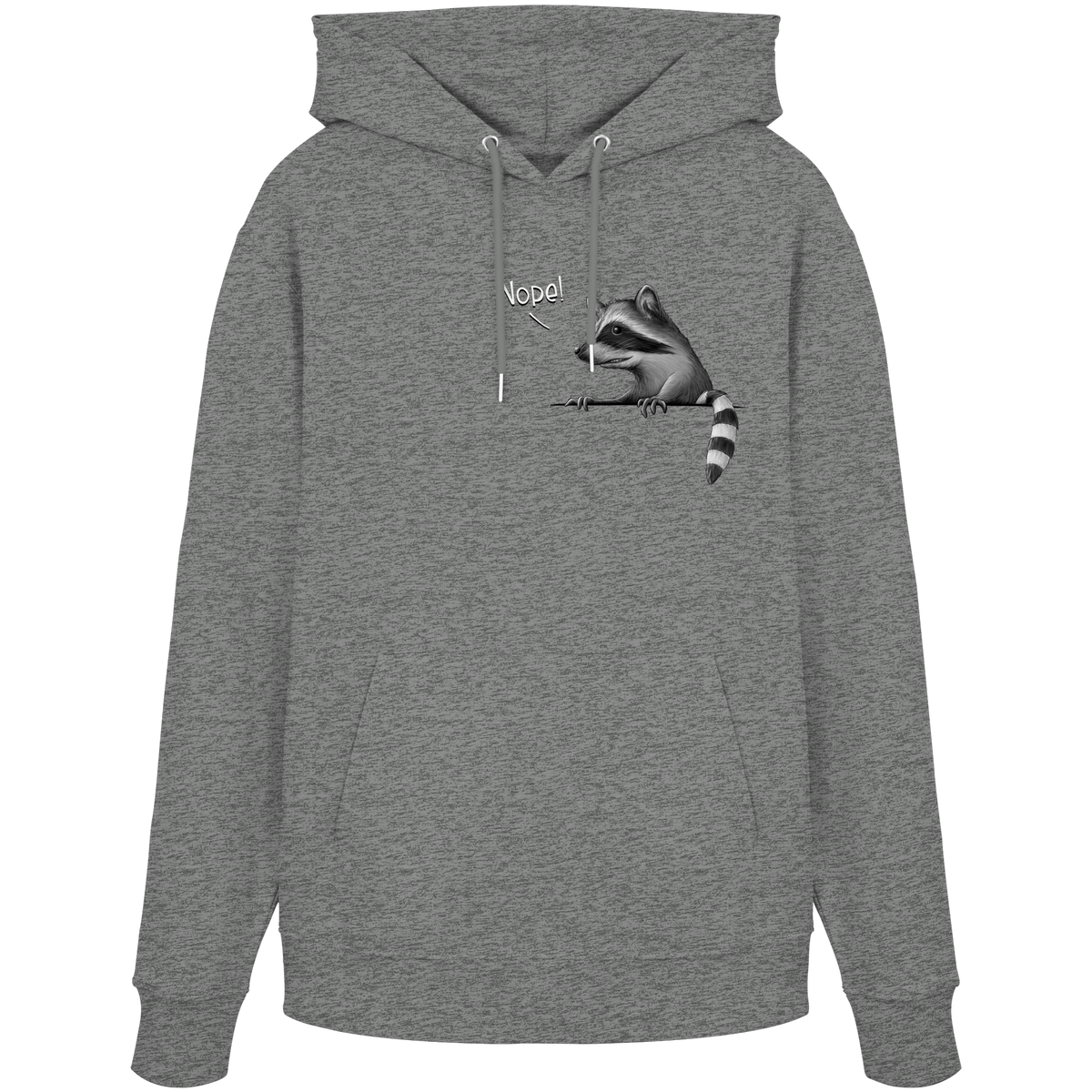 Nope! Frecher verwegener Waschbär - Organic Hoodie