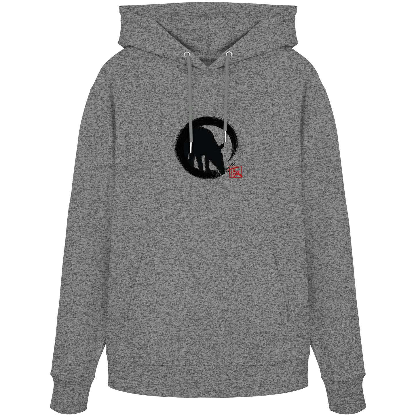 Zen Tapir im japanischen Enso Kreis - Organic Hoodie