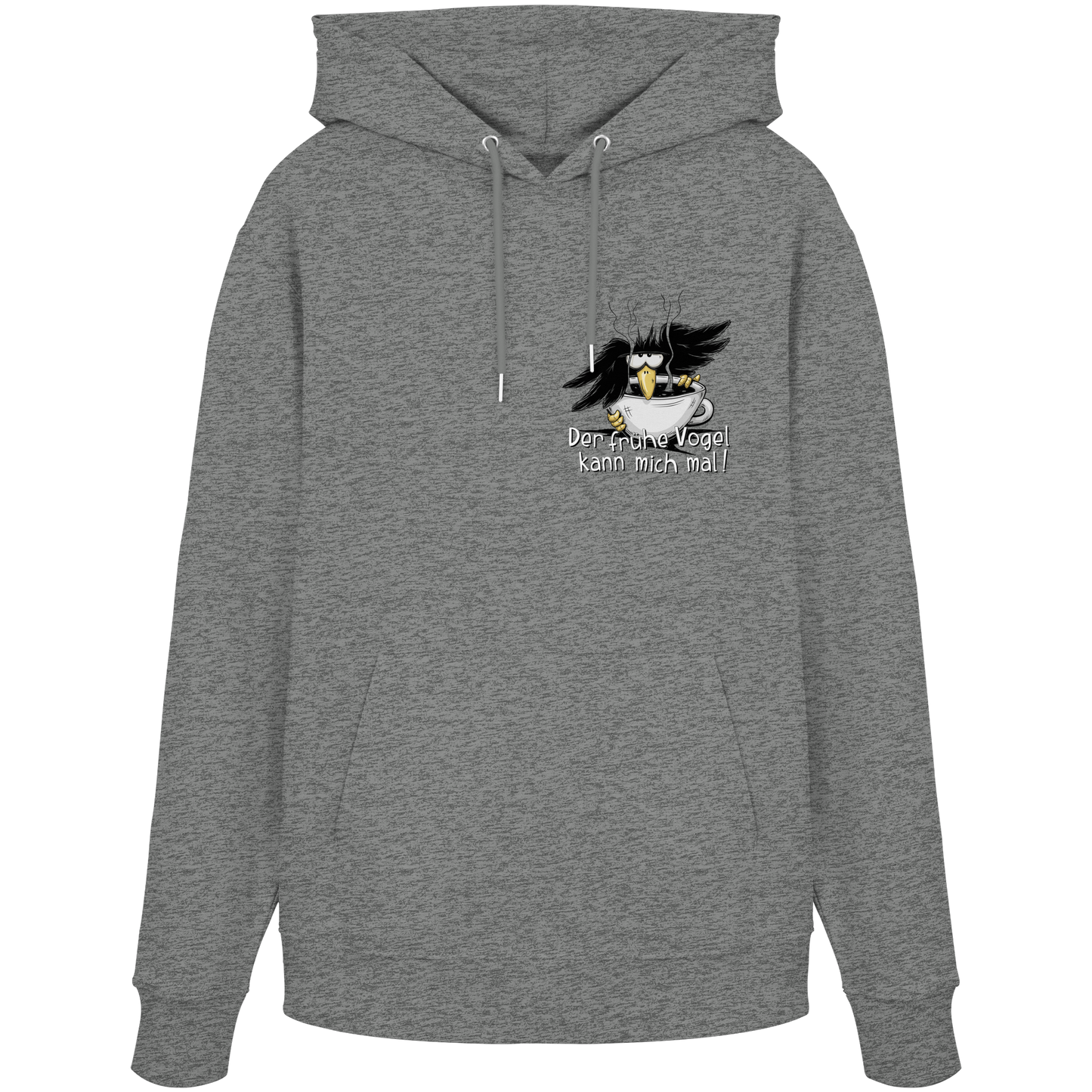 Der frühe Vogel kann mich mal | Kaffee Rabe - Organic Hoodie