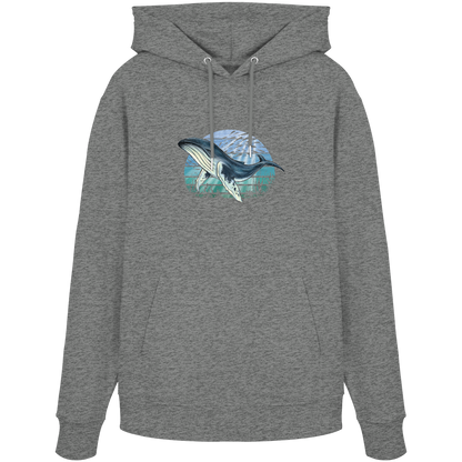 Retro Unterwasser Buckelwal - Organic Hoodie