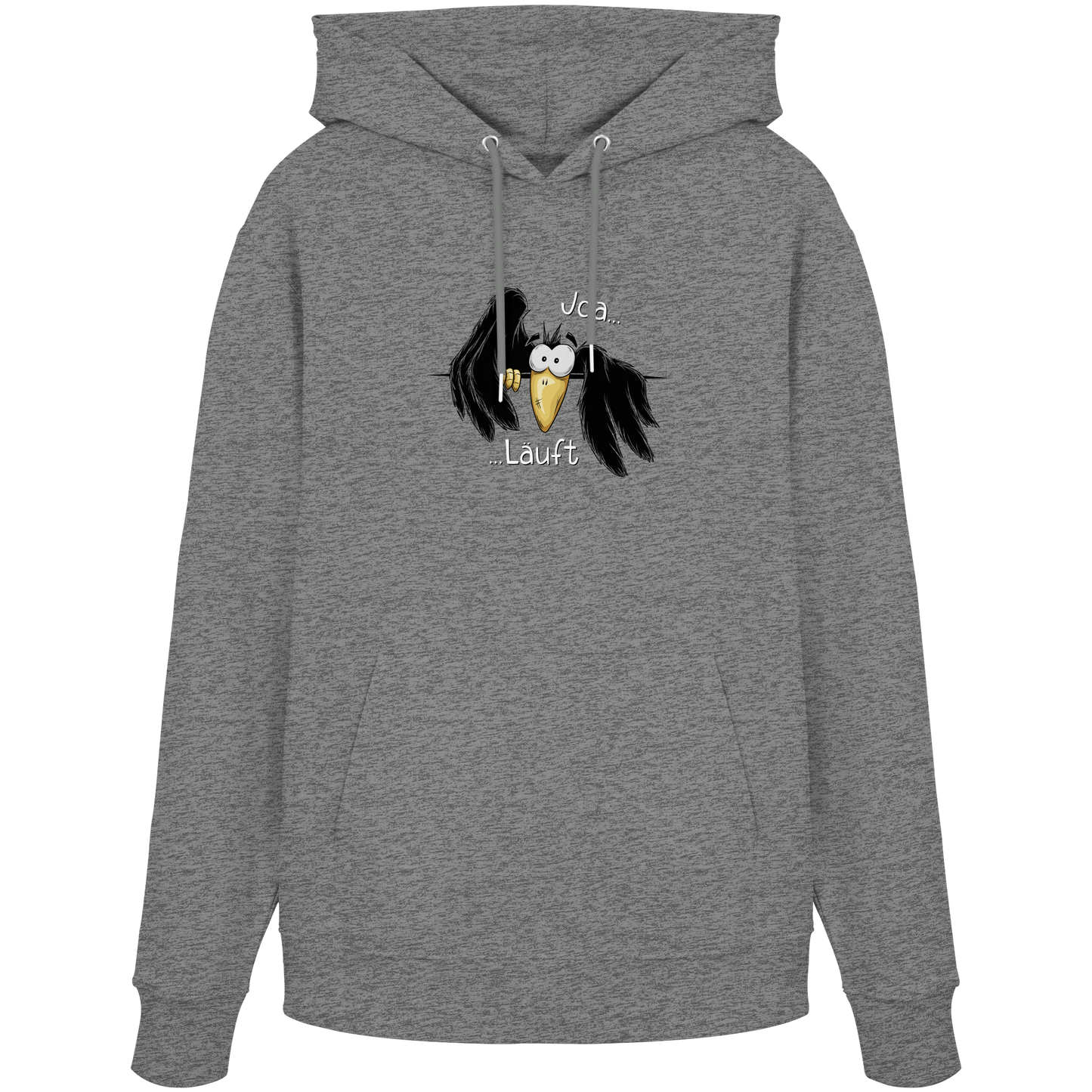 Joa Läuft Krähe gechillter Rabe - Organic Hoodie