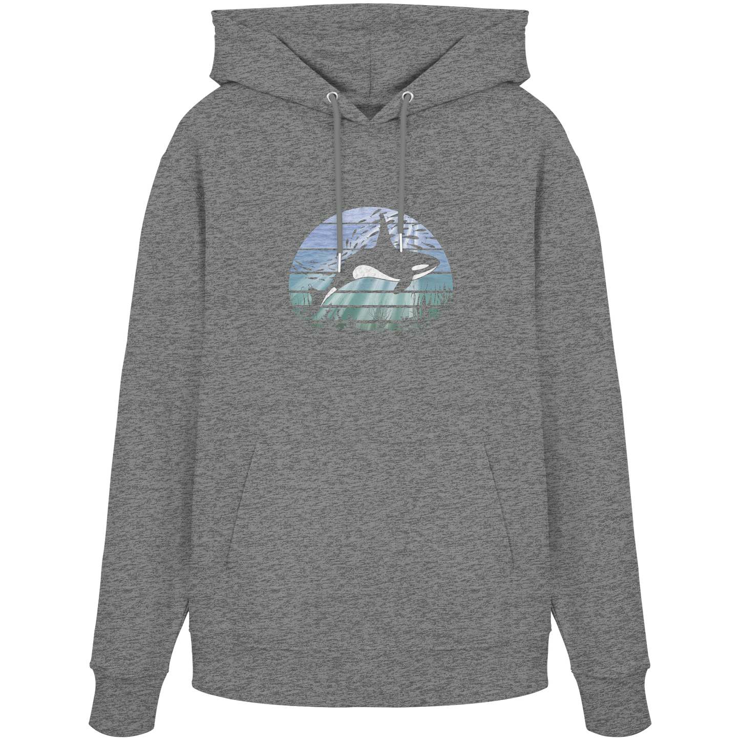 Retro Tiefsee Schwertwal Orca - Organic Hoodie
