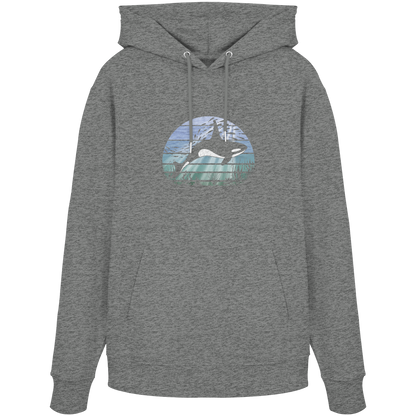 Retro Tiefsee Schwertwal Orca - Organic Hoodie