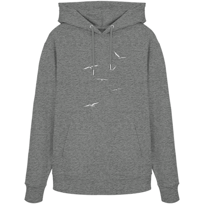 Vogelschwarm – Traum vom Fliegen - Organic Hoodie