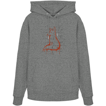 Street Art Fuchs Silhouette - Organic Hoodie