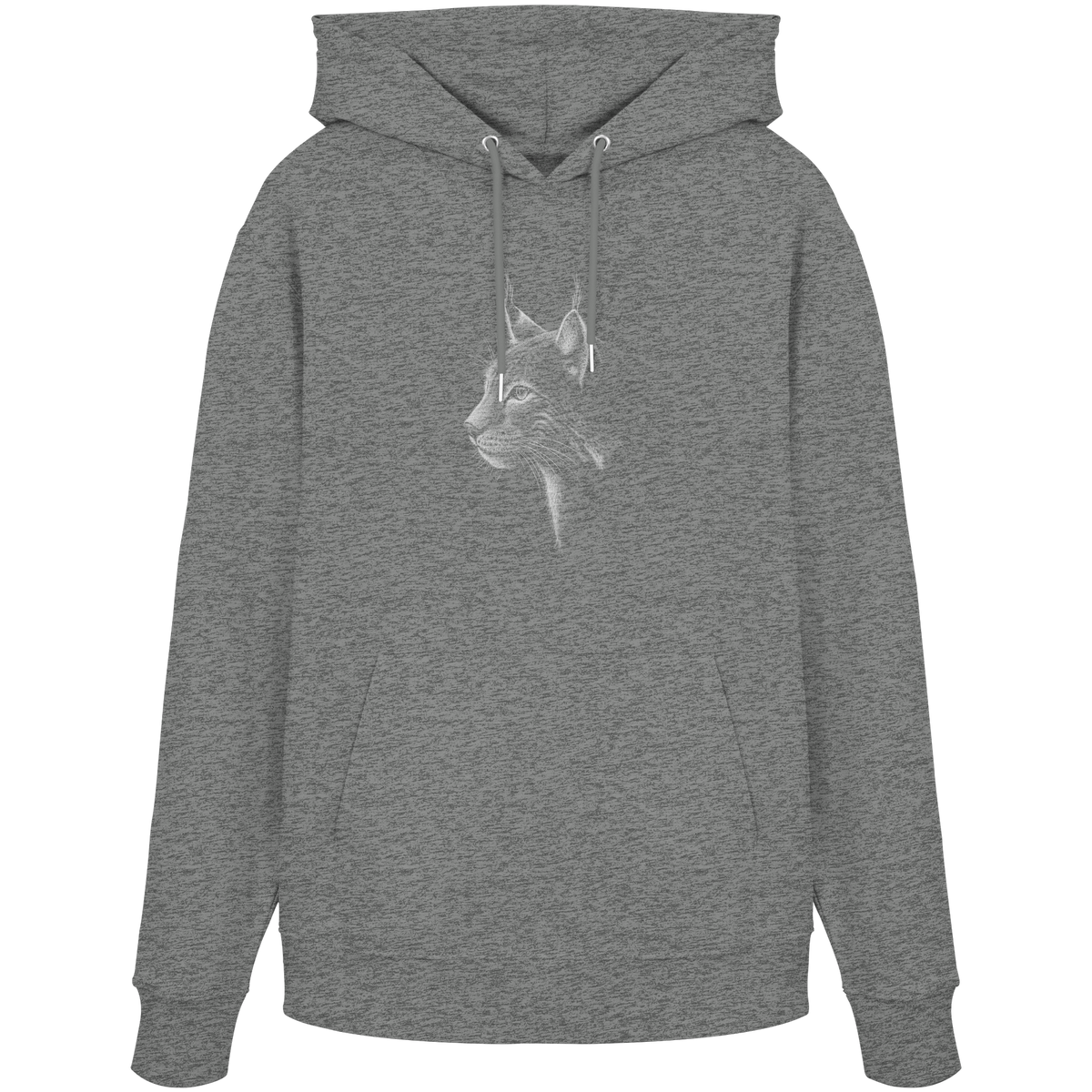 Luchs Kritzelkunst Wildkatze Illustration - Organic Hoodie