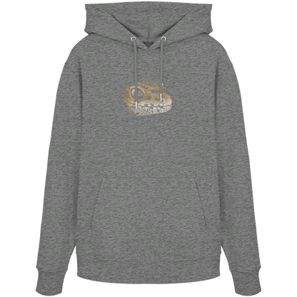 Leopard Gecko Skizze Kritzelkunst - Organic Hoodie