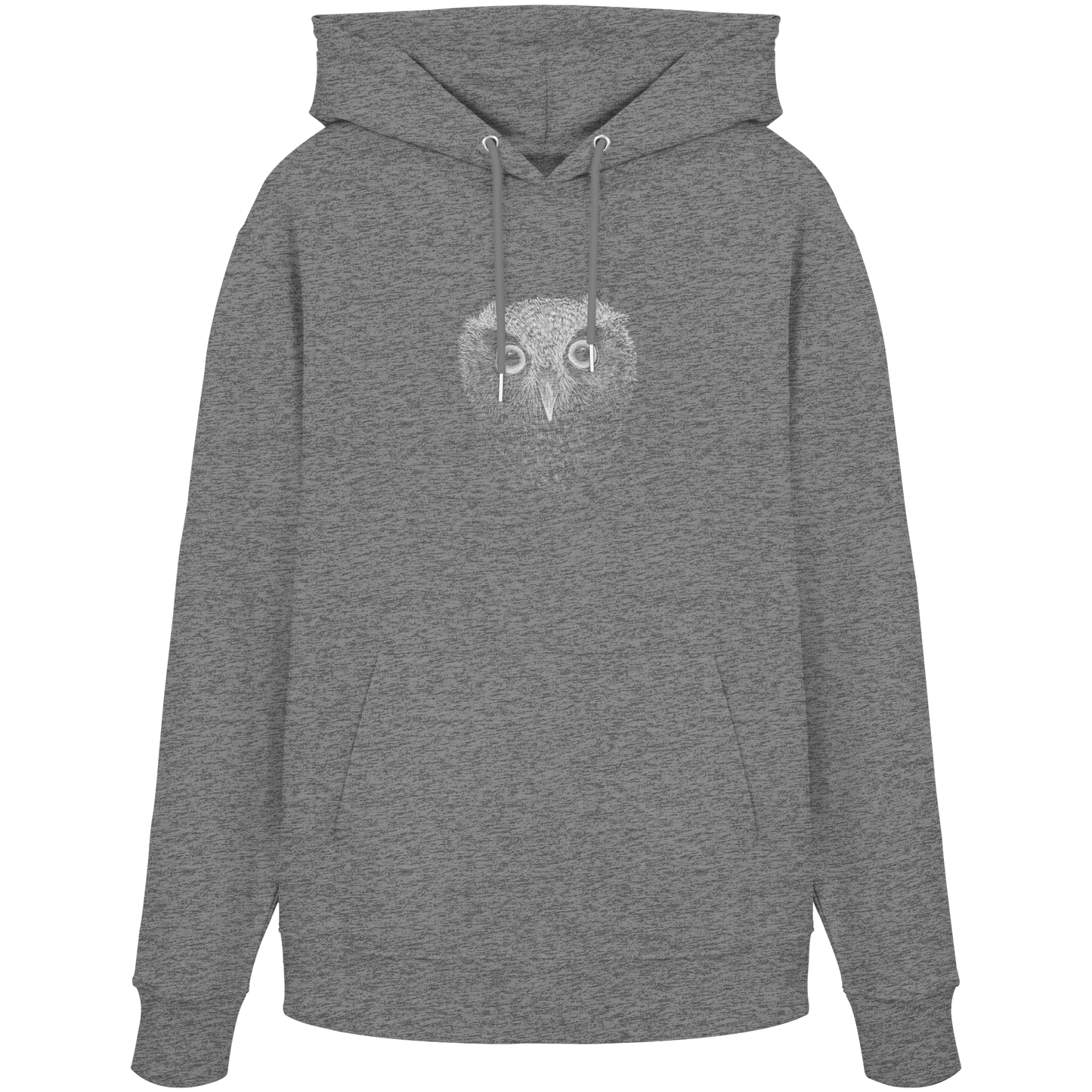 Eule Kritzelkunst Illustration - Organic Hoodie