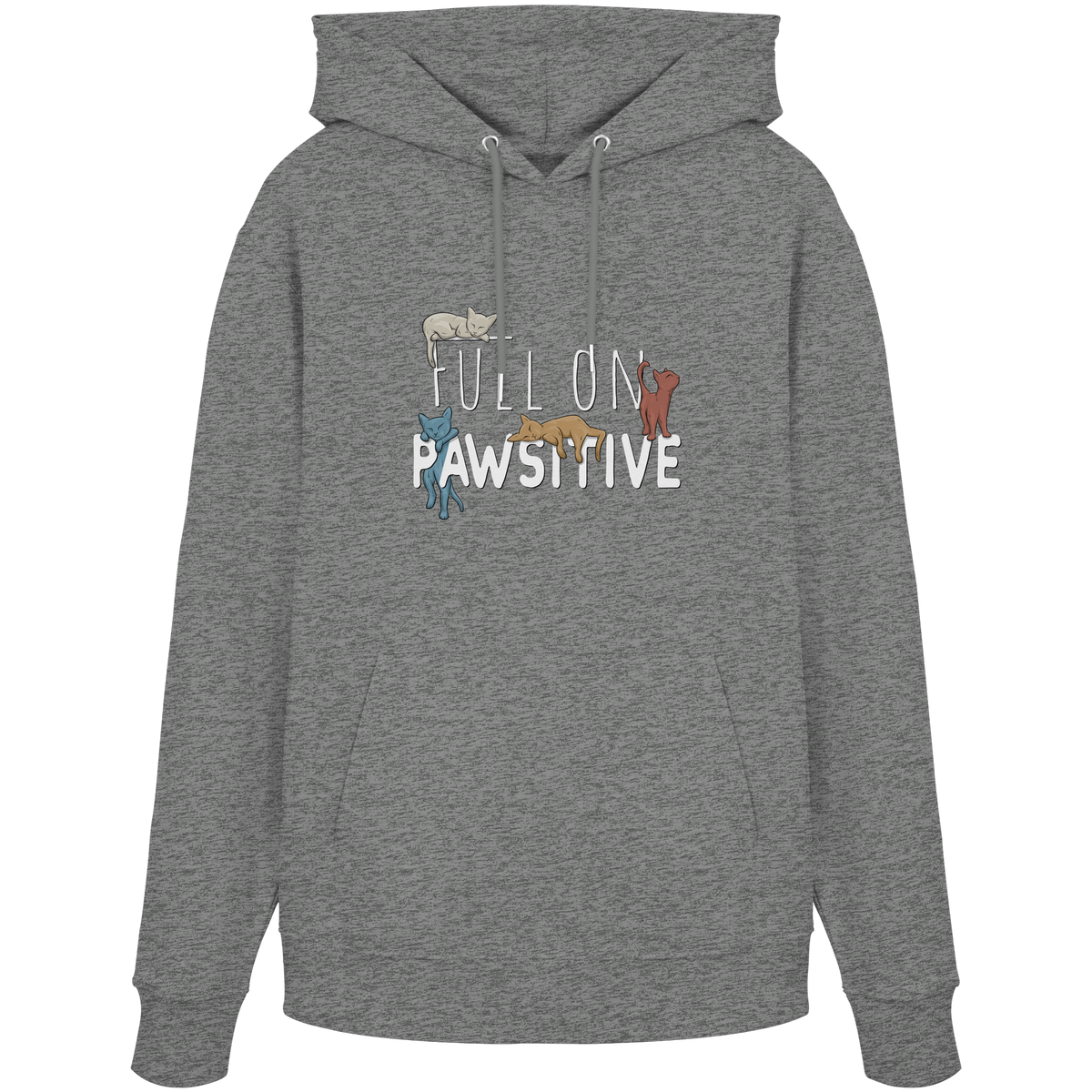 Full On Pawsitive! Gechillte Katzen - Organic Hoodie
