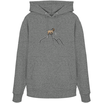 Ziegenbock in den Bergen - Organic Hoodie