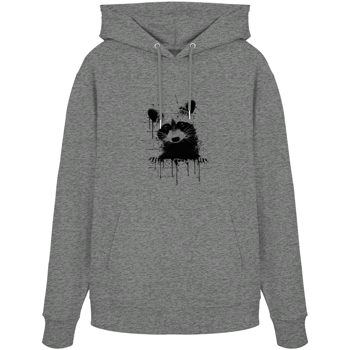 Funky Street Art Waschbär - Organic Hoodie