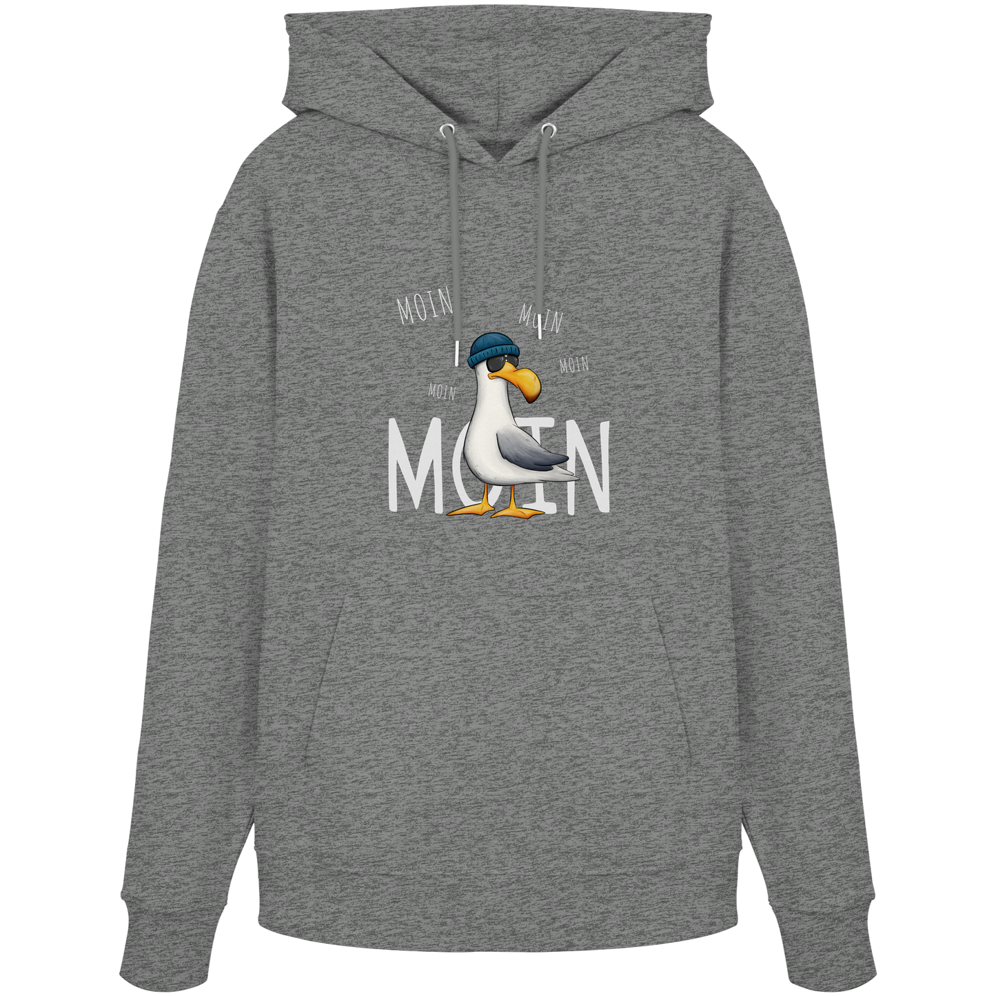 Moin Moin Lässige Hipster Möwe  - Organic Hoodie