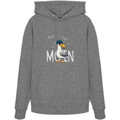 Moin Moin Lässige Hipster Möwe  - Organic Hoodie