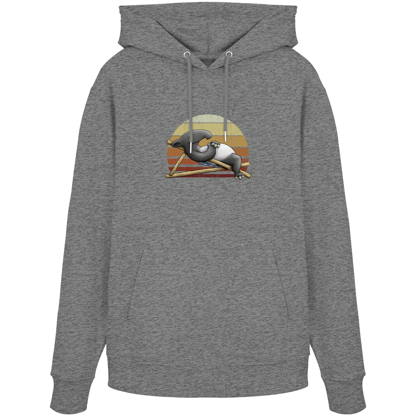 Lässiger Retro Sundown Tapir - Organic Hoodie