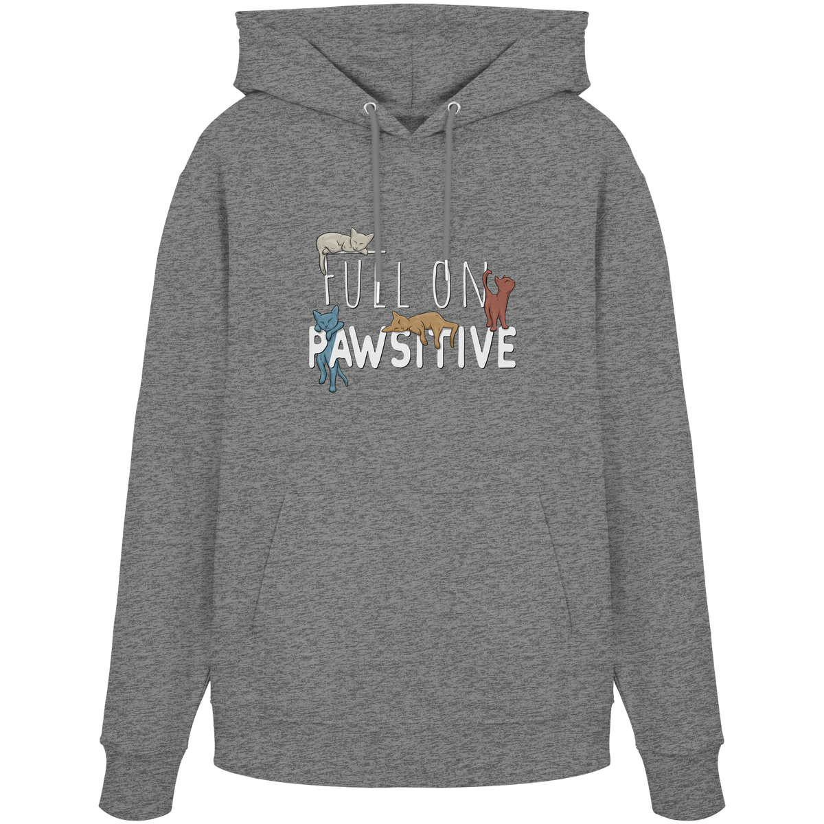 Full On Pawsitive! Gechillte Katzen - Organic Hoodie
