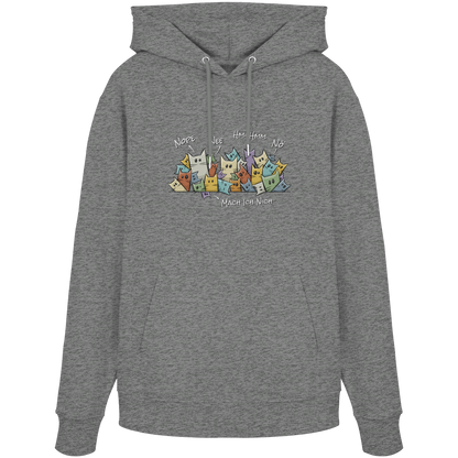 Nope, Nee, Nö Katzen - Organic Hoodie