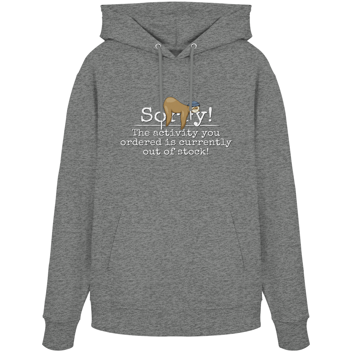 No-Activity Faultier - Organic Hoodie