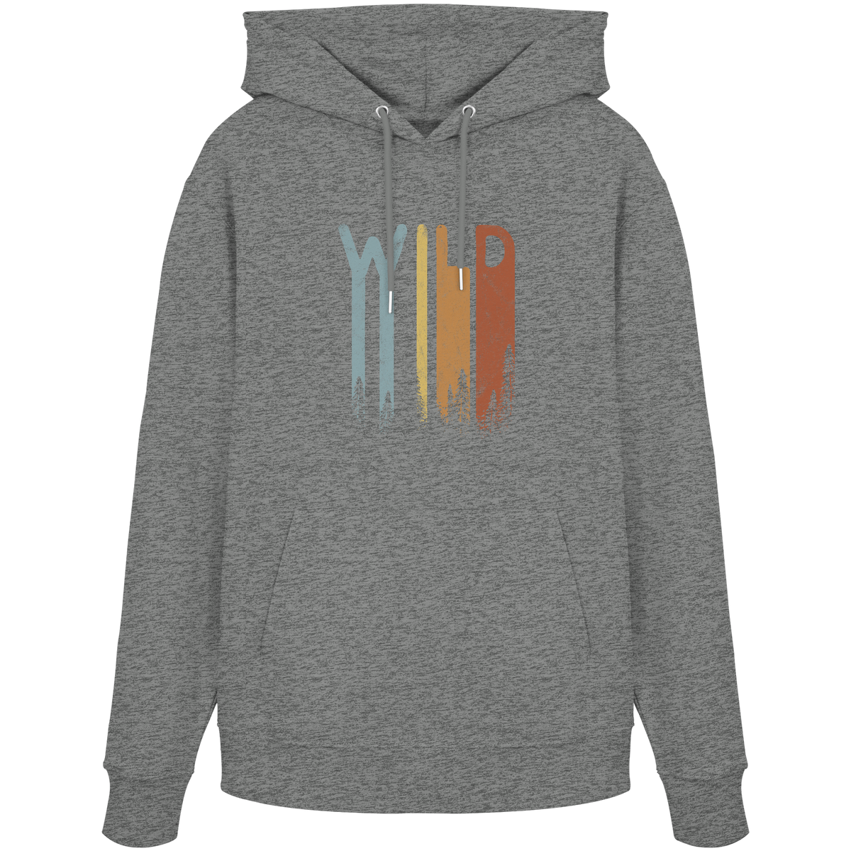 Wild Retro Schriftzug - Organic Hoodie