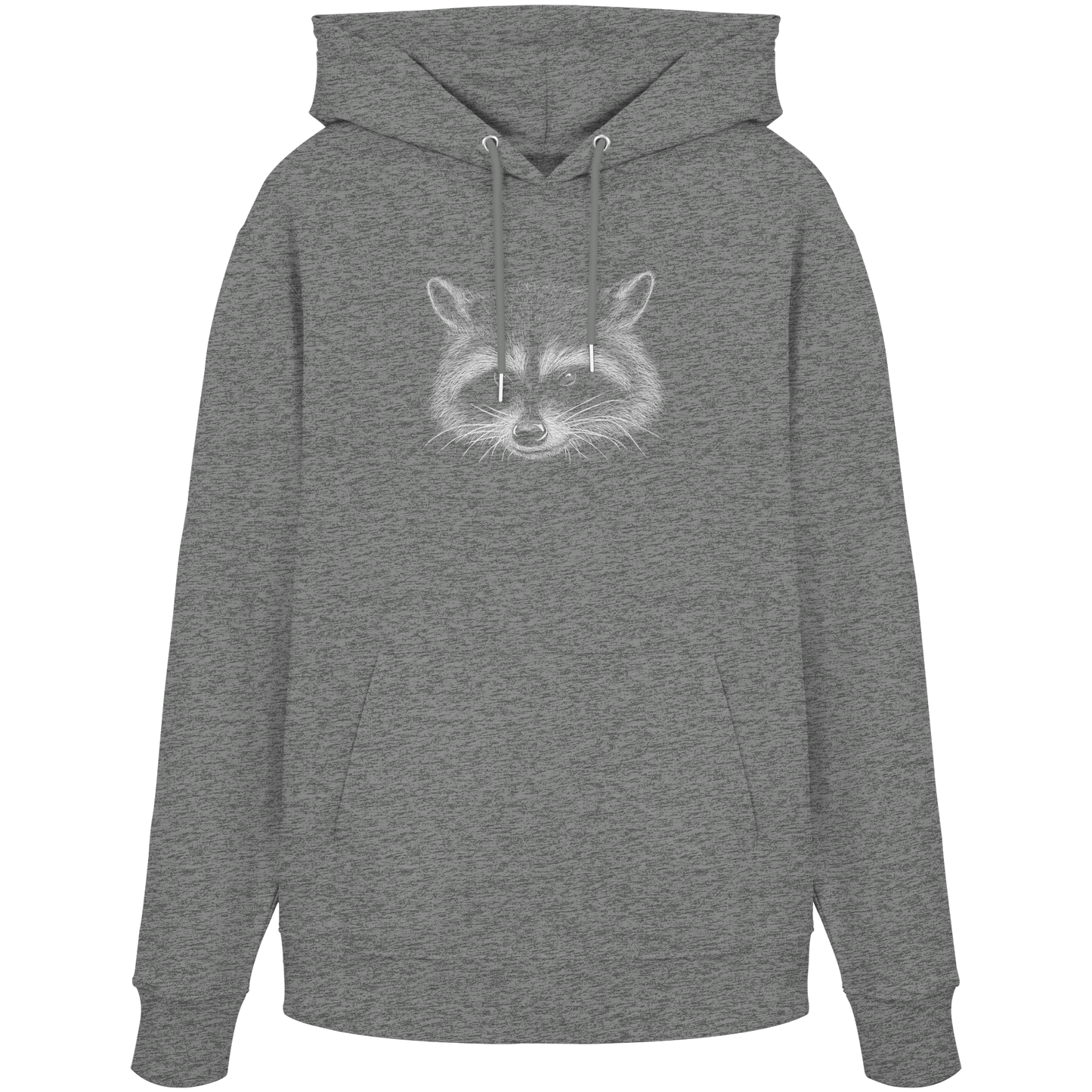 Waschbär Illustration Kritzelkunst - Organic Hoodie