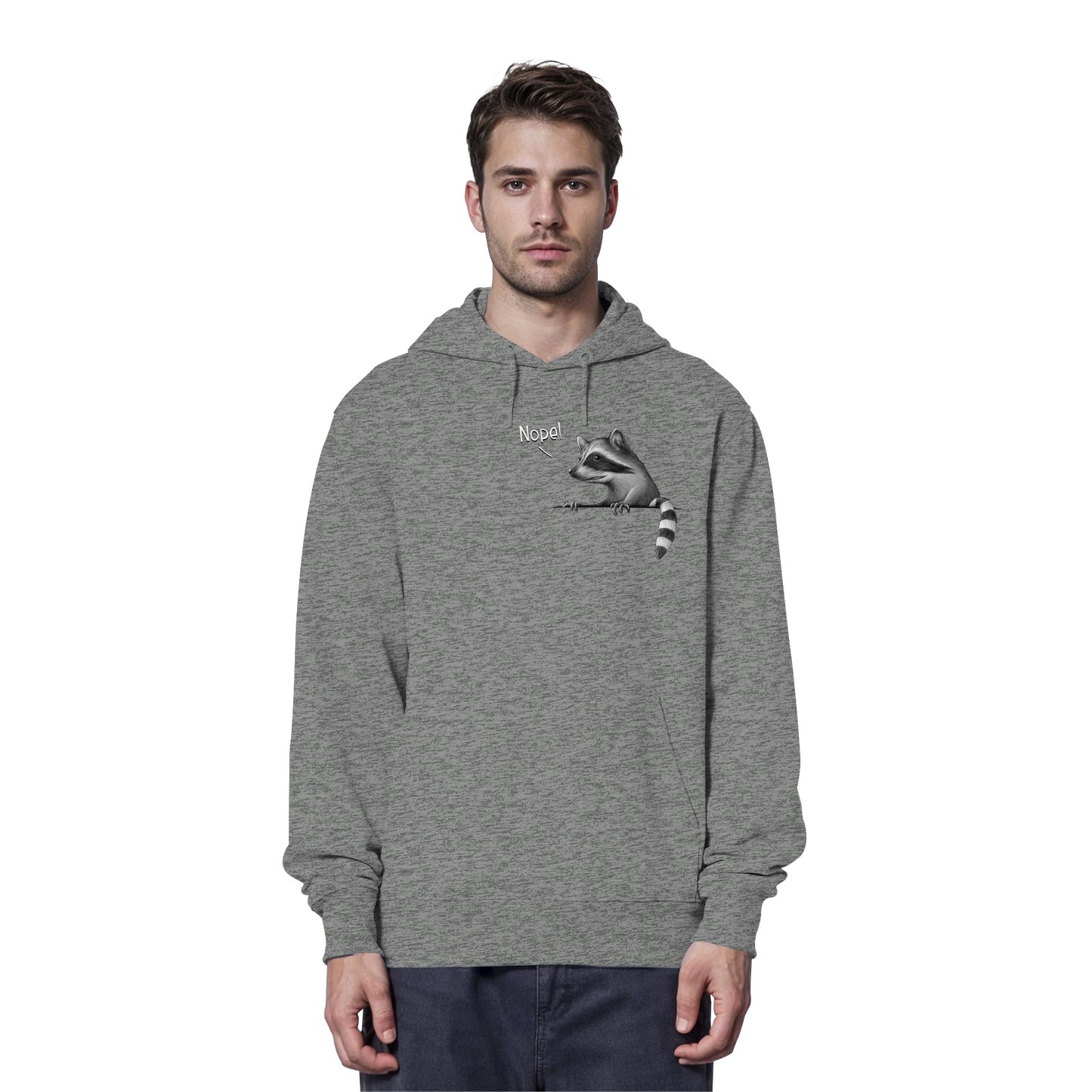 Nope! Frecher verwegener Waschbär - Organic Hoodie