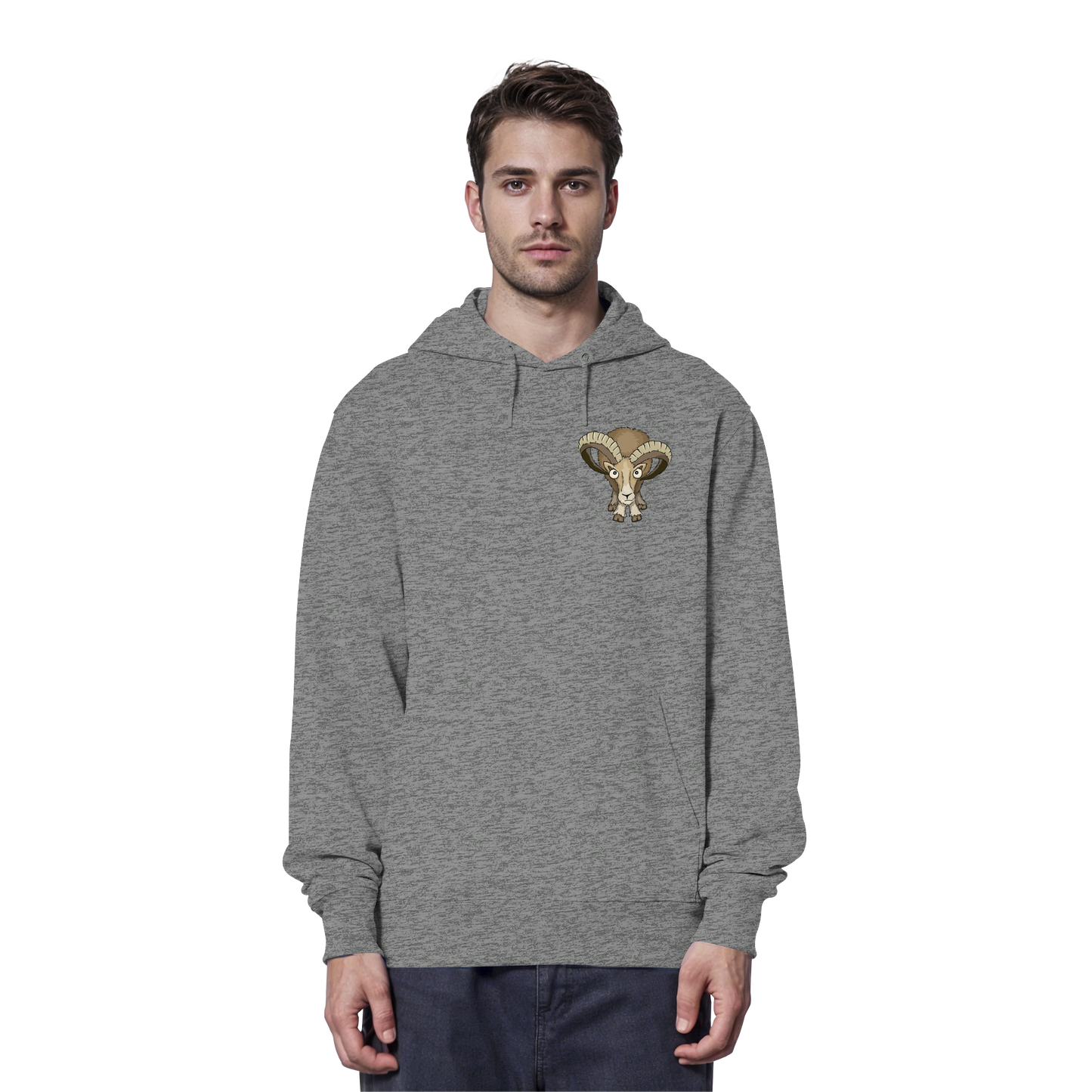 Bockiges Mufflon Widder Schafbock - Organic Hoodie