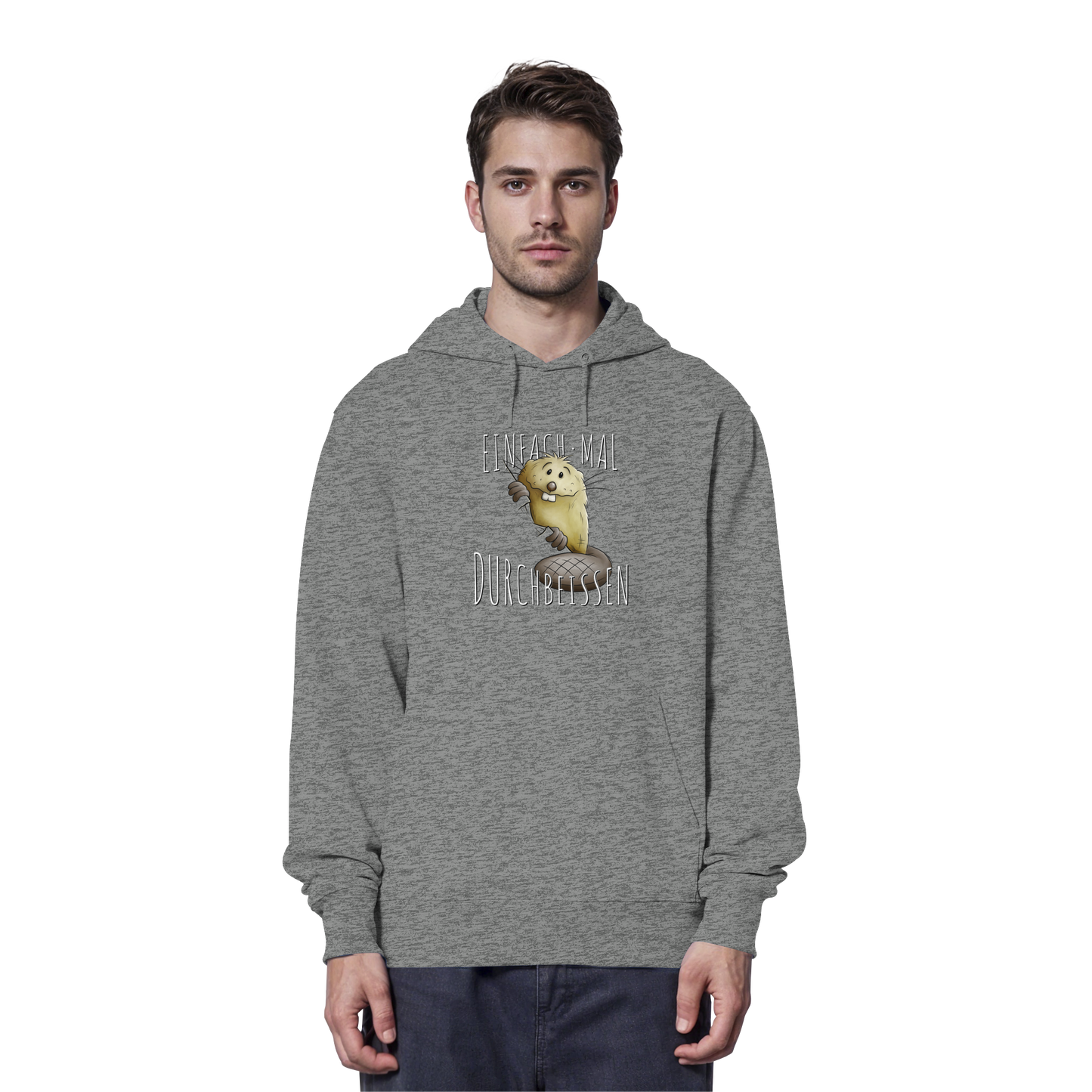 Einfach mal Durchbeissen Biber - Organic Hoodie