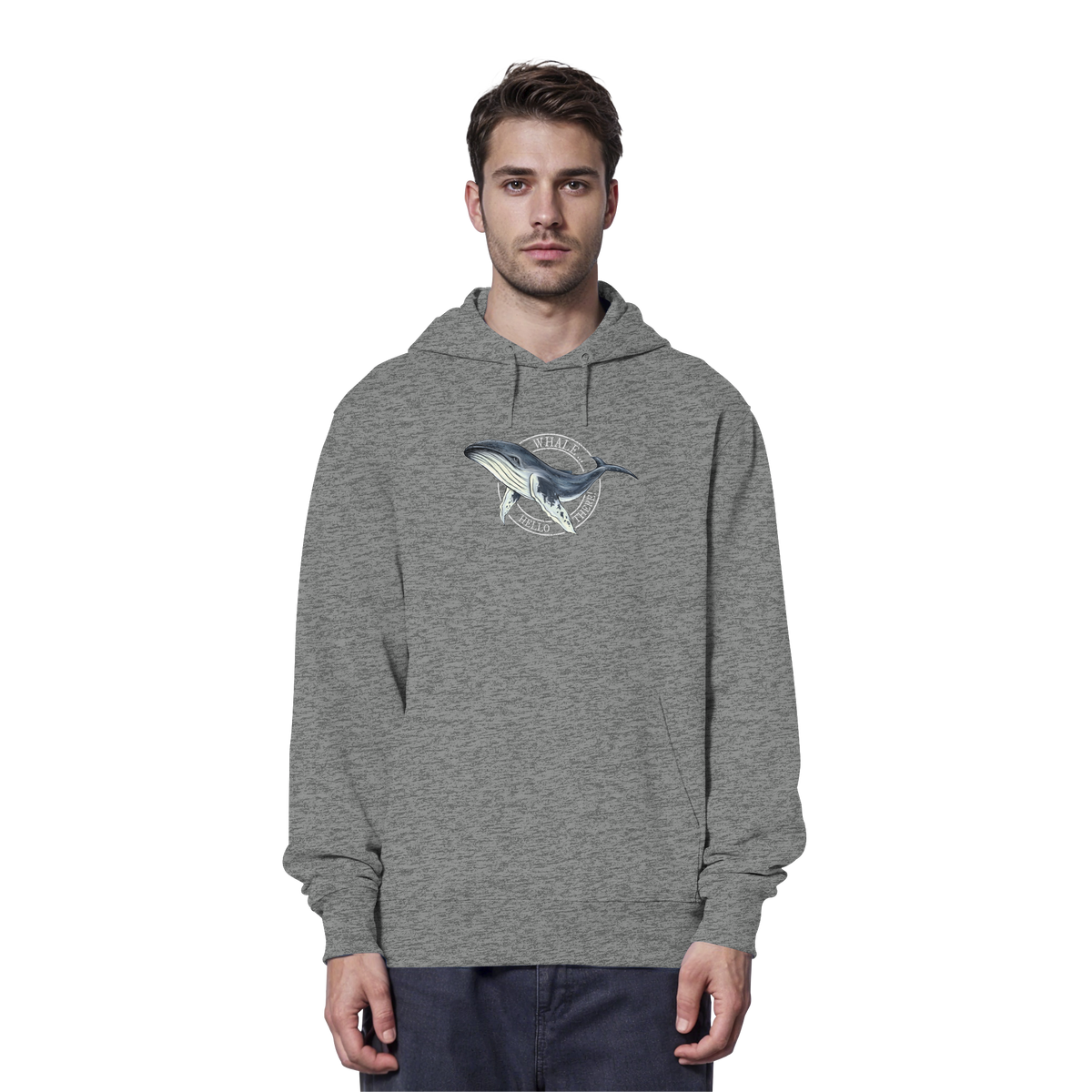 Whale, Hello There | Buckelwal - Organic Hoodie