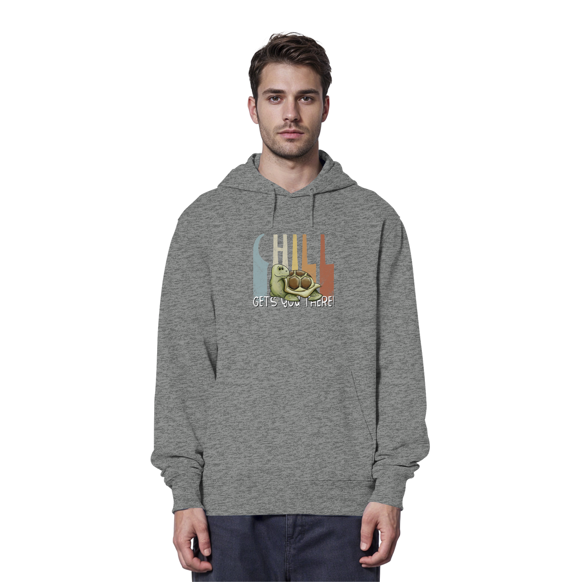 Gechillt gemütliche Schildkröte - Organic Hoodie