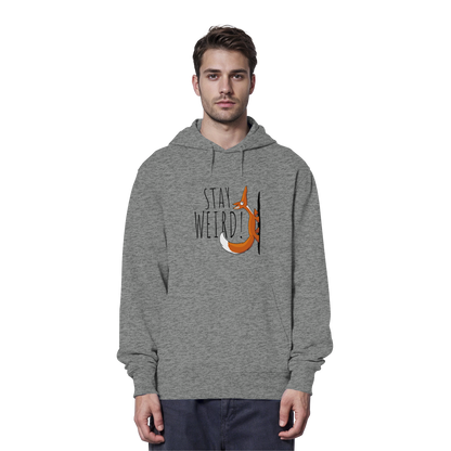 Stay Weird! Schräger Fuchs - Organic Hoodie