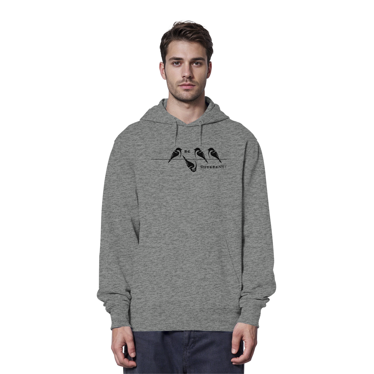Sei anders, kleiner Spatz - Organic Hoodie