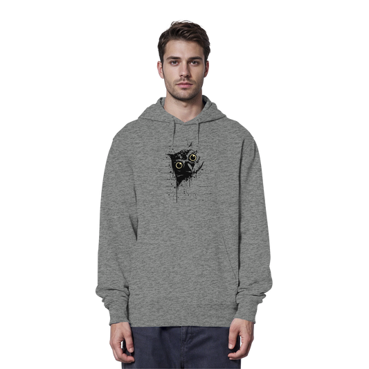 Lässige Street Art Eule - Organic Hoodie