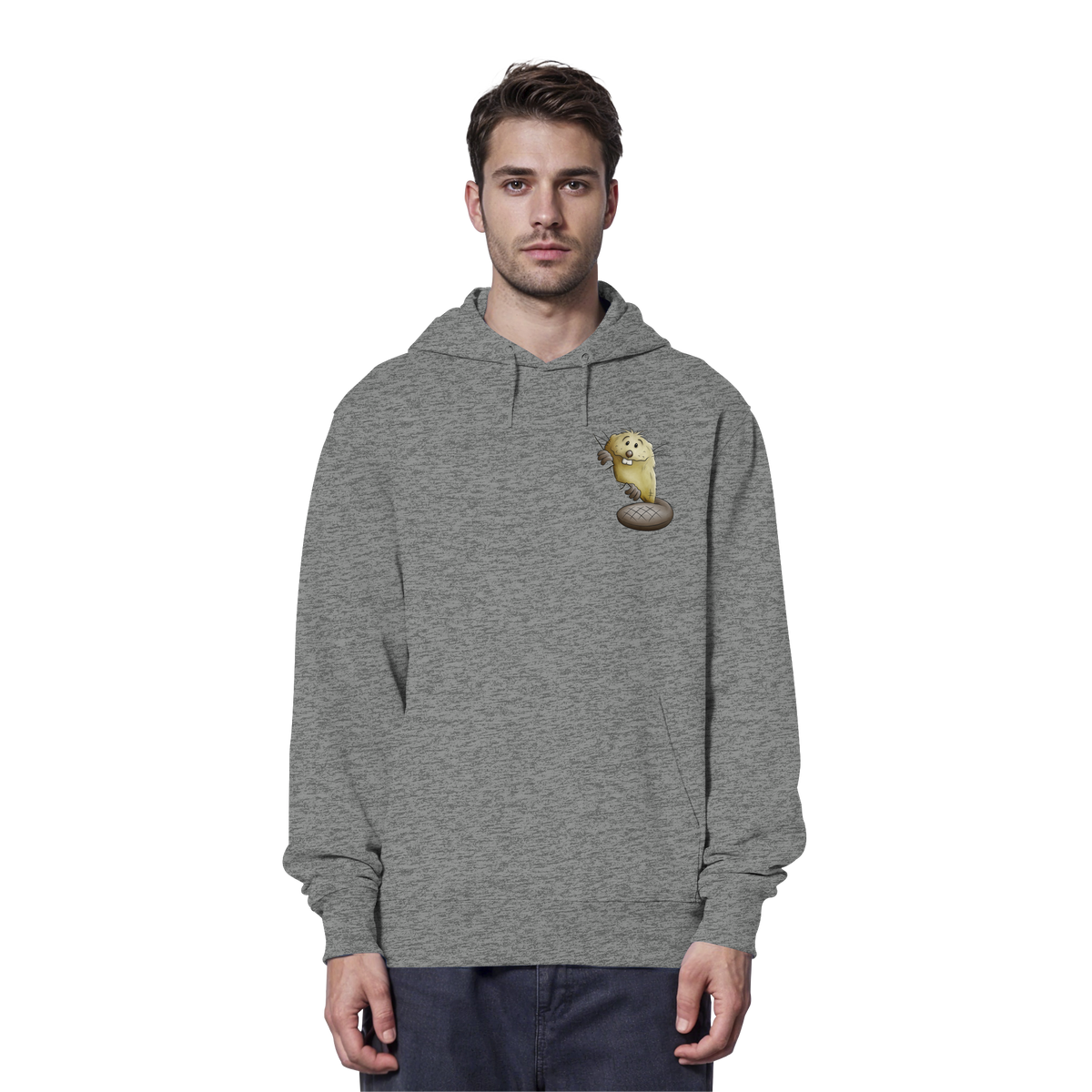 Lustiger frecher Biber - Organic Hoodie