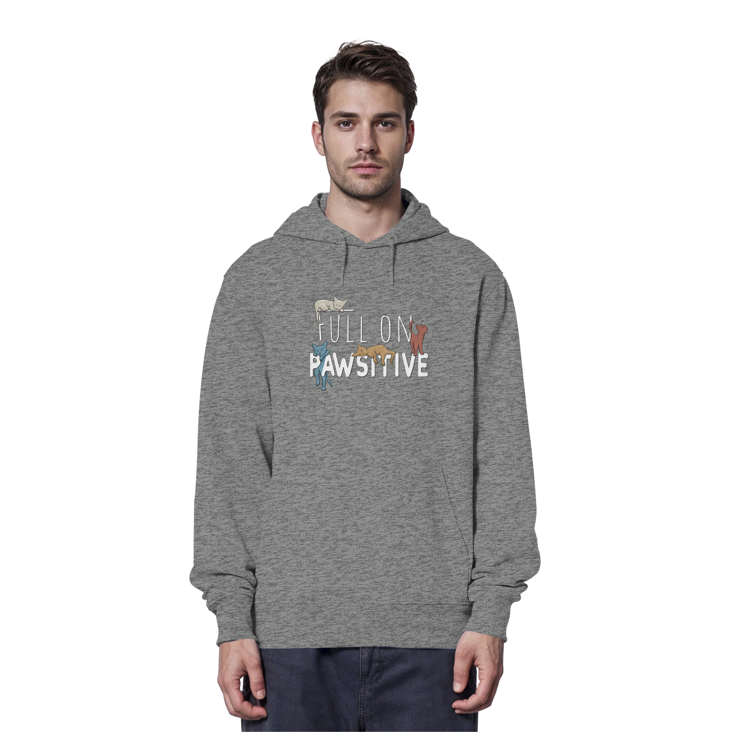 Full On Pawsitive! Gechillte Katzen - Organic Hoodie