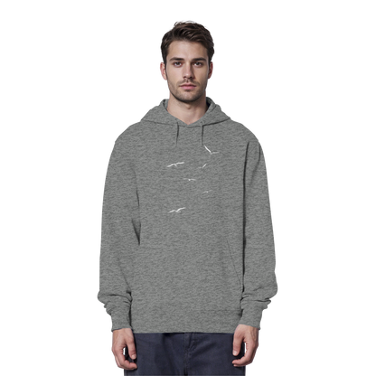 Vogelschwarm – Traum vom Fliegen - Organic Hoodie