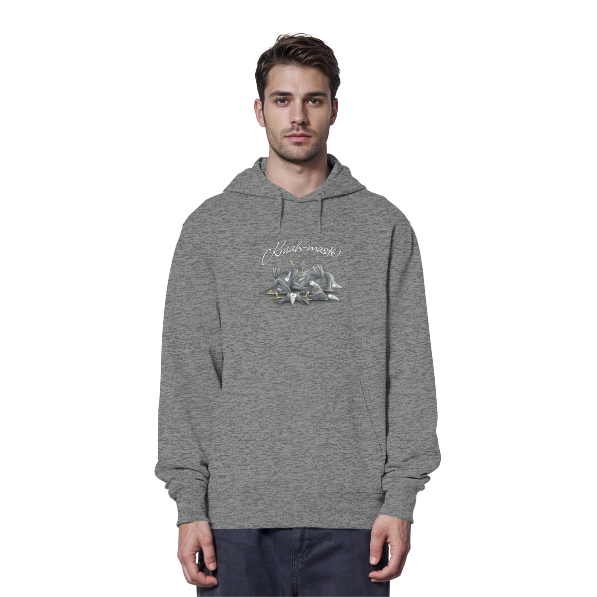 Kraah-masté! Yoga Raben Krähen - Organic Hoodie