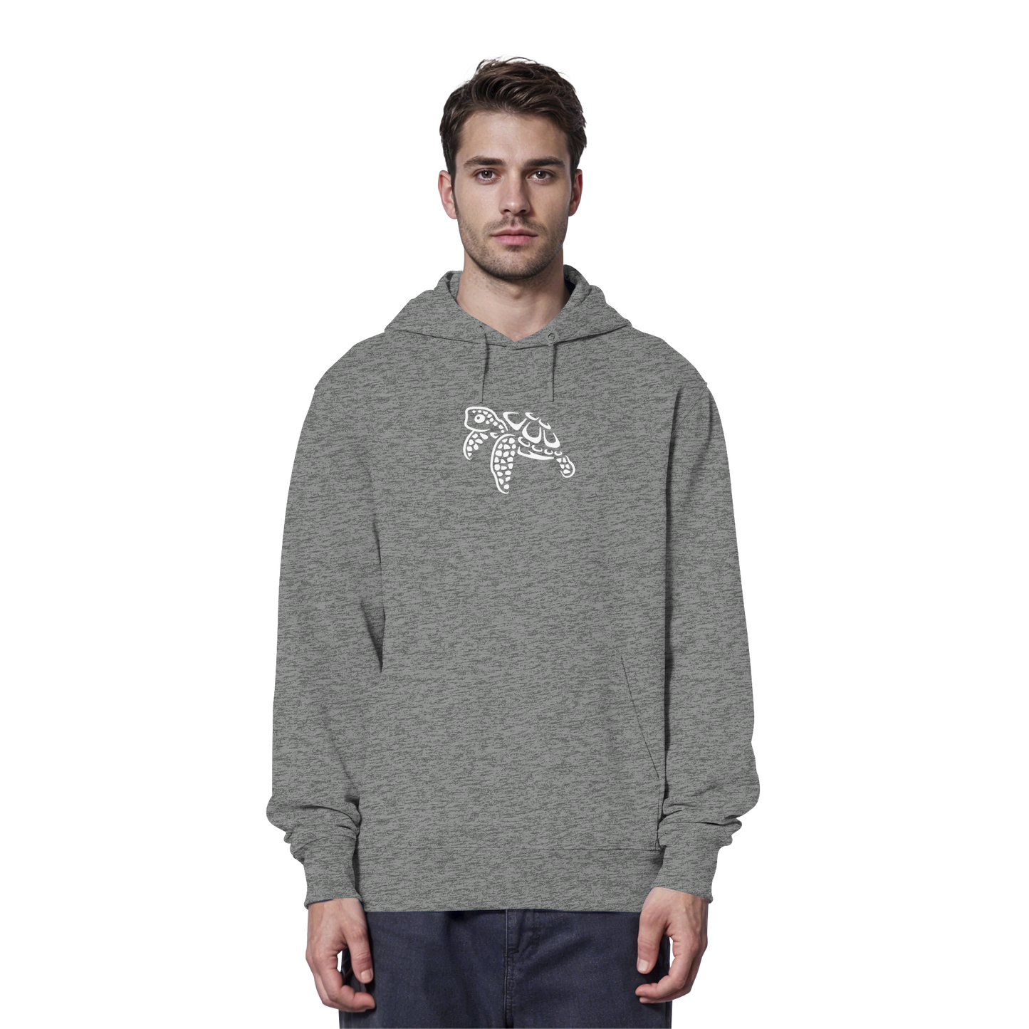 schwimmende Meeres-Schildkröte - Organic Hoodie