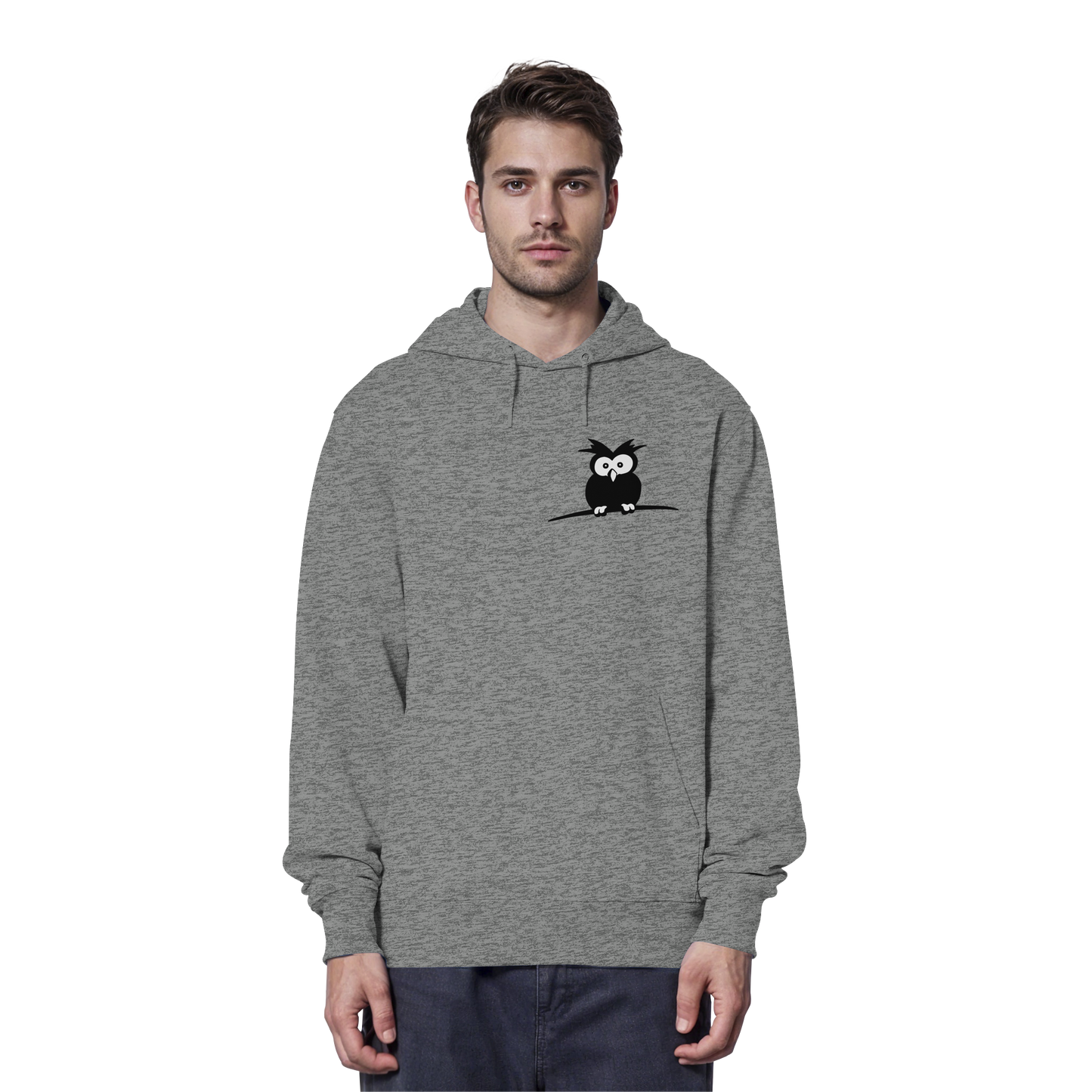 Kleine struppige Eule - Organic Hoodie
