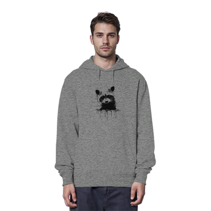 Funky Street Art Waschbär - Organic Hoodie