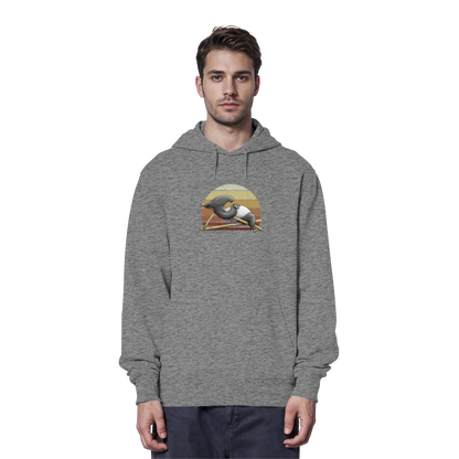Lässiger Retro Sundown Tapir - Organic Hoodie