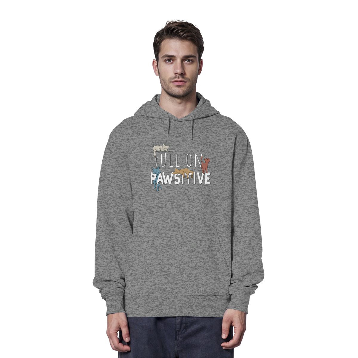 Full On Pawsitive! Gechillte Katzen - Organic Hoodie