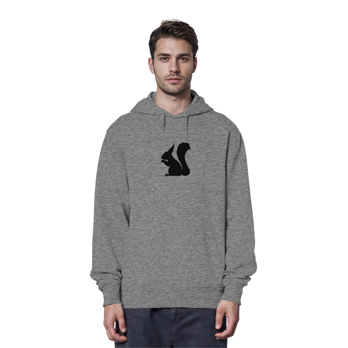 Eichhörnchen Silhouette - Organic Hoodie