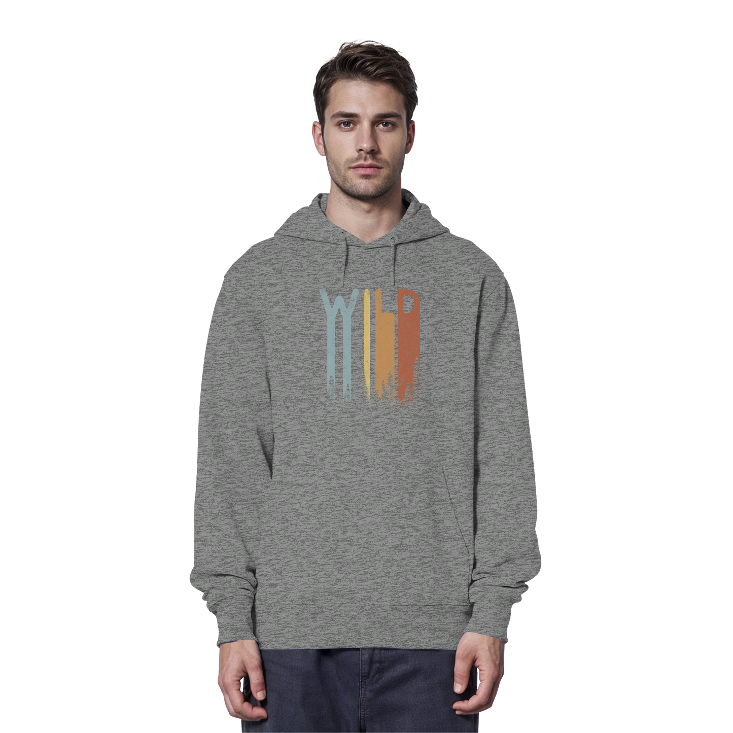 Wild Retro Schriftzug - Organic Hoodie
