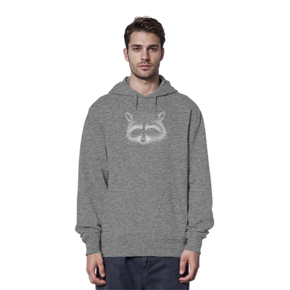 Waschbär Illustration Kritzelkunst - Organic Hoodie
