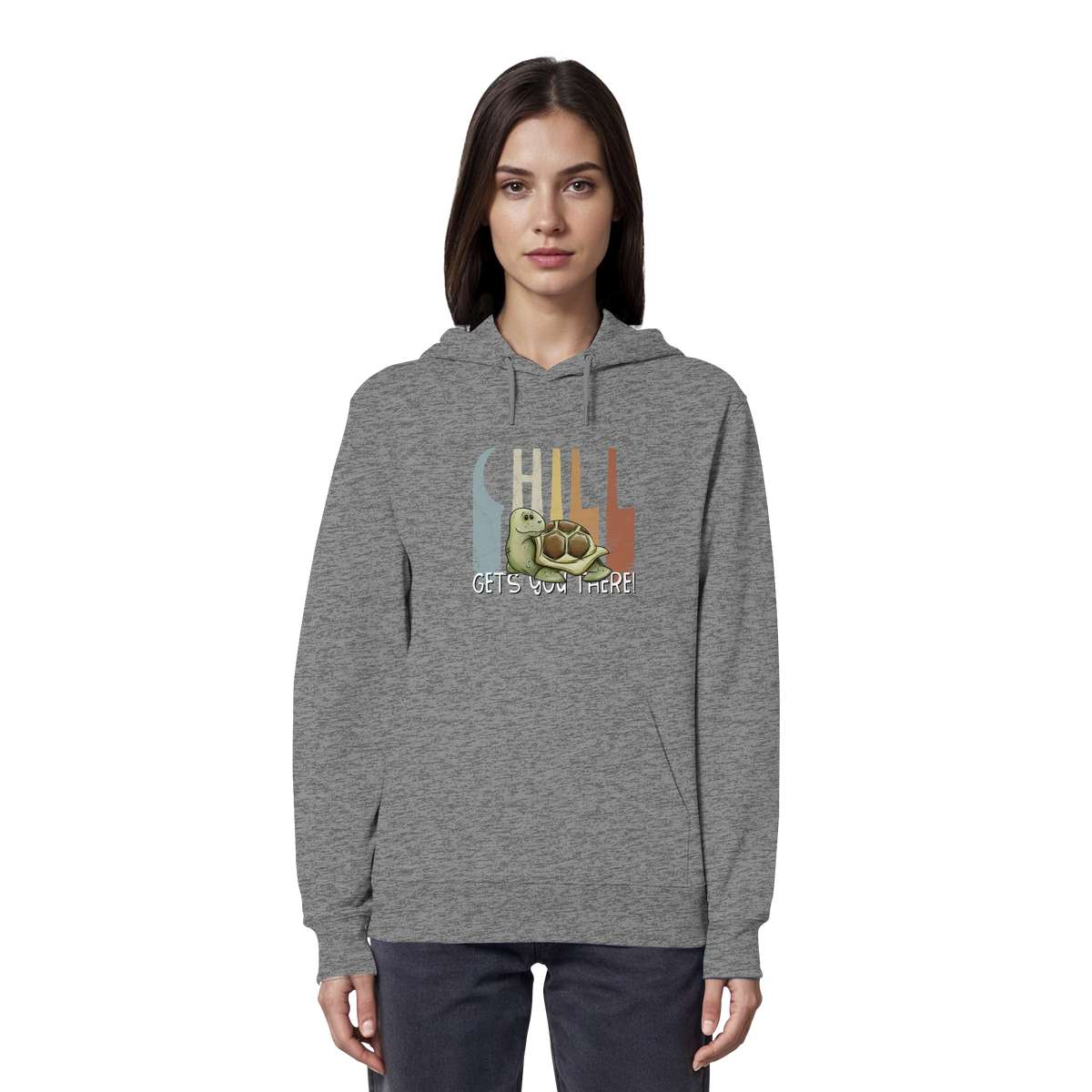 Gechillt gemütliche Schildkröte - Organic Hoodie