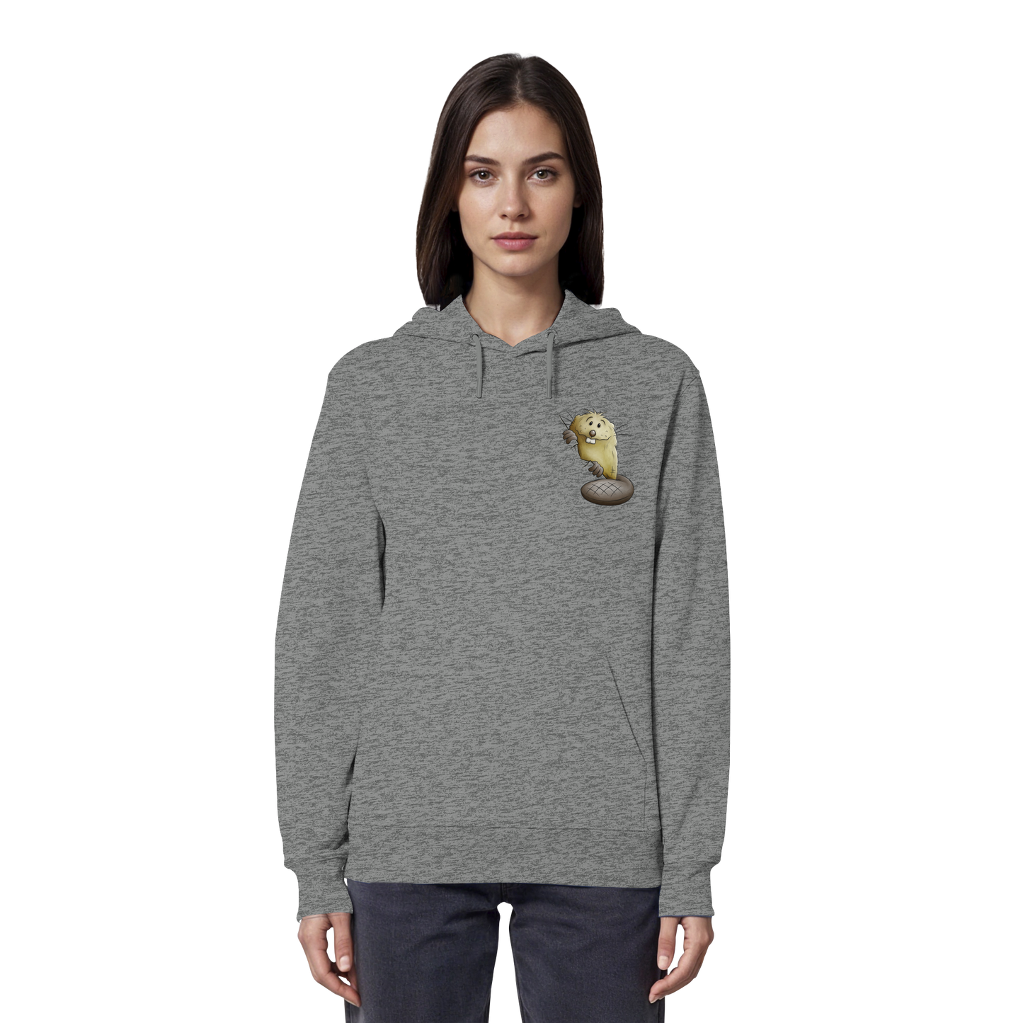 Lustiger frecher Biber - Organic Hoodie