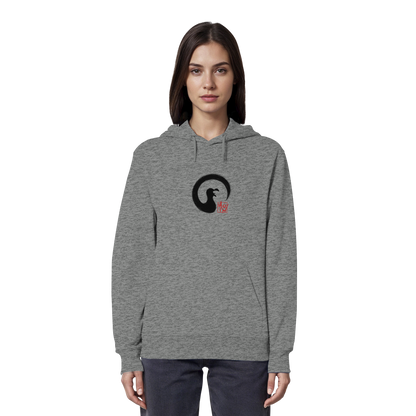 Moin kreischende japanische Enso Möwe - Organic Hoodie
