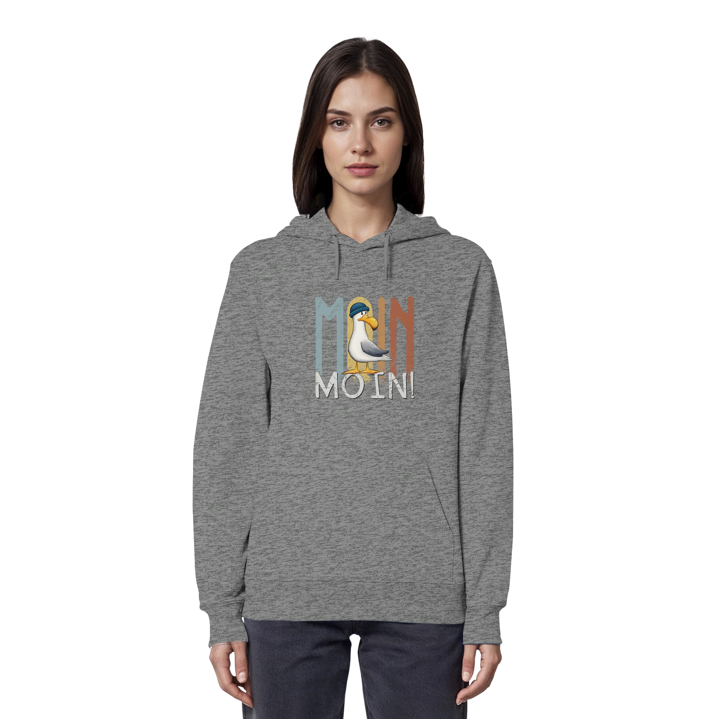Moin Moin norddeutsche Möwe - Organic Hoodie