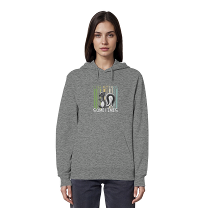 Life Stinks Sometimes Stinktier Weisheit - Organic Hoodie